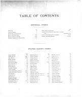 Table of Contents, Fulton County 1895